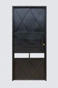 Puerta Metálica de Chapa de Acero con Geometría