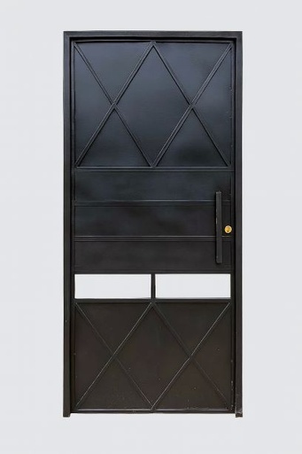 [FAB00024] Puerta Metálica de Chapa de Acero con Geometría