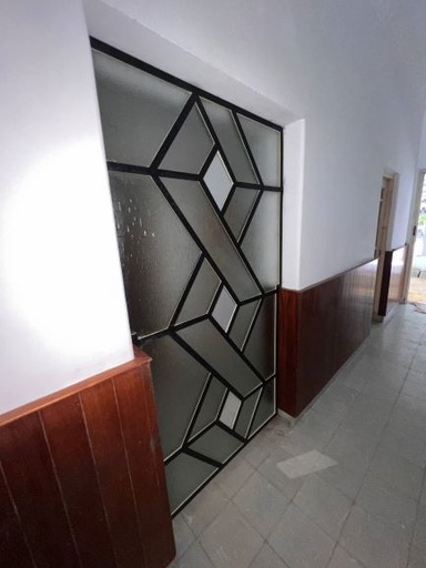 [FAB00062] Paño Fijo Geométrico de vidrio texturizado y espejos